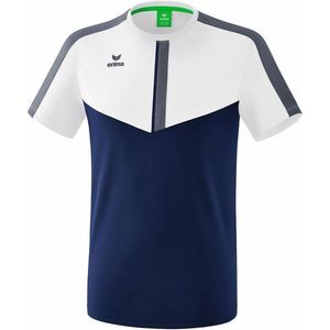 Erima Squad T-Shirt Heren - Wit New Navy Slate Grey