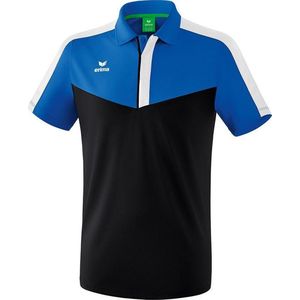 Erima - Squad Polo - Heren - New Royal - Zwart - Wit - 100% Polyester