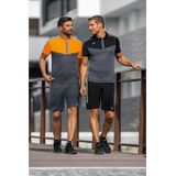 Erima - Squad Polo - Zwart-Slate Grijs - Sportpolo - Zacht Materiaal