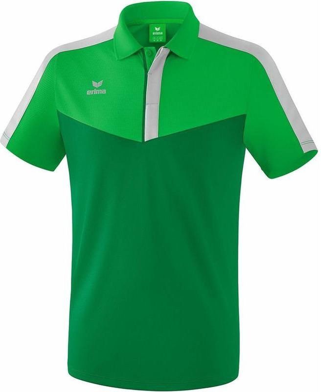 Erima - Squad Polo - Fern Green - Smaragd - Zilver Grijs