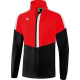 Erima - Squad Allweather Jack - Rood / Zwart / Wit - 100% Polyester