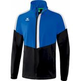 Erima - Squad Allweather Jack - Kinderen - New Royal / Zwart / Wit - 100% Polyester