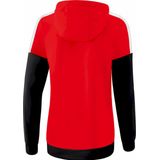Erima - Squad Tracktop Jack - Dames - Rood / Zwart / Wit - Functioneel Materiaal