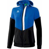 Erima - Squad Tracktop Jack - Dames - New Royal / Zwart / Wit - Functioneel Materiaal