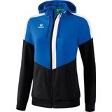 Erima - Squad Tracktop Jack - Dames - New Royal / Zwart / Wit - Functioneel Materiaal