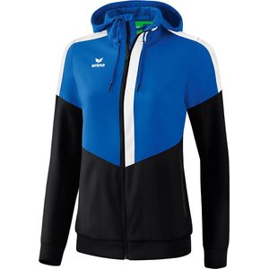 Erima - Squad Tracktop Jack - Dames - New Royal / Zwart / Wit - Functioneel Materiaal