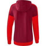 Erima - Squad Tracktop - Jack - Bordeaux-Rood - Licht Materiaal