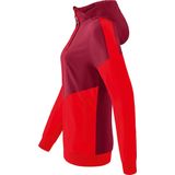 Erima - Squad Tracktop - Jack - Bordeaux-Rood - Licht Materiaal
