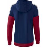 Erima - Squad Tracktop - Jack - New Navy/Bordeaux/Zilvergrijs - 100% Polyester
