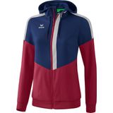 Erima - Squad Tracktop - Jack - New Navy/Bordeaux/Zilvergrijs - 100% Polyester