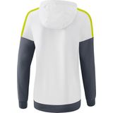 Erima - Squad Tracktop - Jack - Wit / Slate Grijs / Lime - Functioneel Materiaal