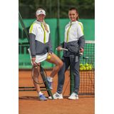 Erima - Squad Tracktop - Jack - Wit / Slate Grijs / Lime - Functioneel Materiaal