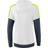 Erima Squad Sweatshirt Met Capuchon Dames - Wit / Slate Grey / Lime