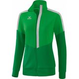 Erima Squad Trainingsjack Dames Fern Green-Smaragd-Zilver Grijs