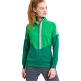 Erima Squad Trainingsjack Dames Fern Green-Smaragd-Zilver Grijs