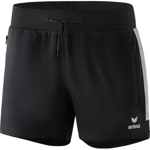Erima - Squad Worker Short - Dames - Zwart - Silver Grey - Functioneel Materiaal
