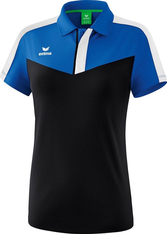 Erima Squad Polo Dames New Royal-Zwart-Wit