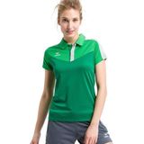 Erima Squad Polo Dames Fern Green-Smaragd-Zilver Grijs