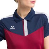 Erima Squad Polo Dames New Navy-Bordeaux Grijs