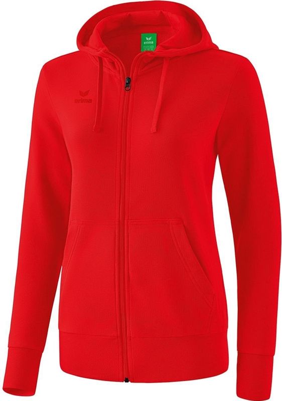 Erima - Basic Sweat-Jack - Rood - Capuchon - Dames