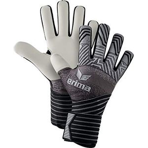Erima Flex RD Pro keepershandschoen voor volwassenen, zwart/grijs/wit, 8