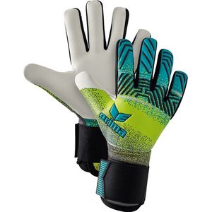 Erima Flex RD robuuste beschermende handschoenen, petrol/limoen/zwart, FR: 2XL (fabrikantmaat: 9)