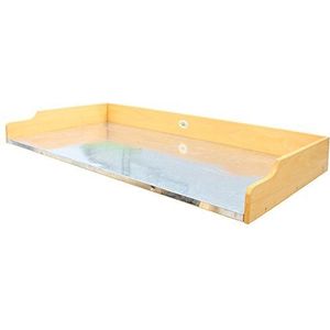 Habau Tuintafel tafelblad voor verhoogd bloembed, geel, 119 x 60 x 10,5 cm