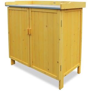 Tuintafel met onderkast, 98 x 48 x 95 cm