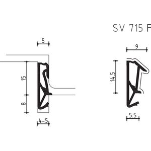 Dichting Sv715F Zwart M Folie - 150 Meter