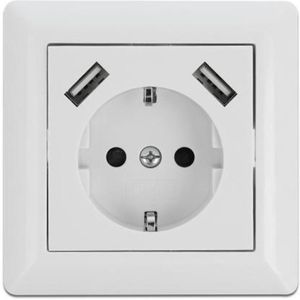 Muurbus met 2 x USB Type-A laadpoort 2.8 a