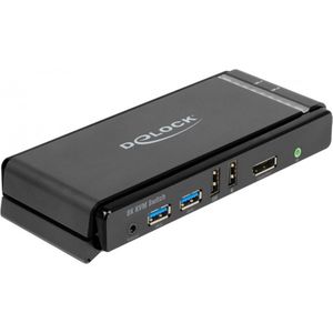 Delock - KVM Switch - Zwart - USB 2.0 - DisplayPort