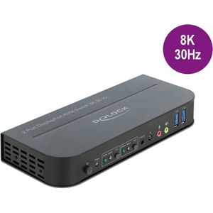 Delock - 11482 - KVM-Switch - DisplayPort 1.4 - 8K 30 Hz - USB 3.0