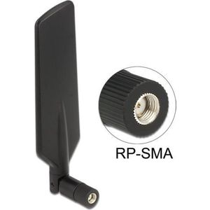 LTE WLAN Dual Band Antenne met SMA-RP (m) connector - 1 - 4 dBi - zwart