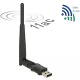 Delock 12462 USB 2.0 Dual Band WLAN ac/a/b/g/n Stick 433 + 150 Mbps met externe antenne