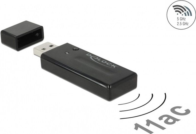 DeLOCK - WLAN / Wi-Fi Dongle - Dual Band AC1200 - 1200 Mbps