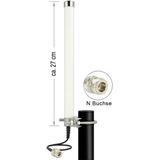 Antenne - Omni-directionele - 6,5 dBi - 0,698 – 2,7 GHz - Type N