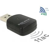 Delock - WLAN Ministick - Netwerkadapter - Zwart - 2,4 GHz en 5 GHz band