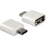 DeLOCK bedrade USB-A/USB-C muis met 4 knoppen - 1000-3200 DPI / wit - 1,5 meter