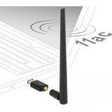DeLOCK - USB-A - WLAN / Wi-Fi Dongle - Dual Band - AC1200 / 1200 Mbps