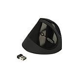 DeLOCK ergonomische draadloze USB muis met 6 knoppen - 800-1600 DPI / zwart