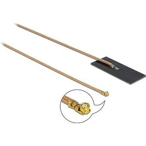 Delock WLAN-antenne MHF I voor verlijming, 1,2dBi (1.20 dB, Antennekabel), Antennekabel