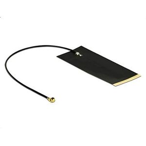 Delock - LPWAN-antenne - Zwart - I-Pex Inc., MHF® I Plug - 2,63 dBi - 15 cm - Zelfklevend