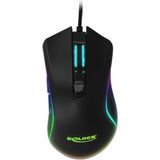 DeLOCK bedrade USB gaming muis met 7 knoppen - 100-10000 DPI / zwart - 1,8 meter