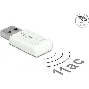 Delock - WLAN-AC USB Adapter - Wit - Netwerkadapter - USB 3.0 Dualband