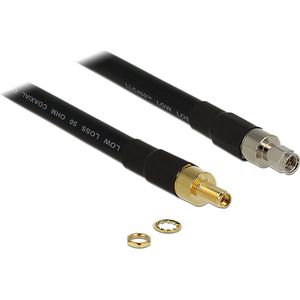 SMA (m) - SMA (v) verlengkabel - CFD400/LLC400 - 50 Ohm / zwart - 1 meter