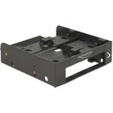 Montage Frame - 2x 2,5'' HDD/SSD + 1x 3,5'' HDD - Zwart - Voor 5,25'' Slot