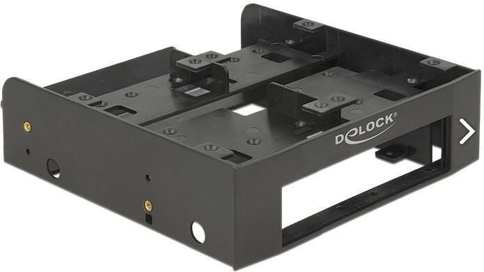 Montage Frame - 2x 2,5'' HDD/SSD + 1x 3,5'' HDD - Zwart - Voor 5,25'' Slot