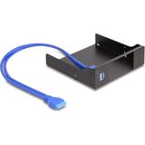 Delock - 5,25" Montageframe - Accessoire voor Harde Schijven - Zwart - Met USB 5 Gbps Poorten