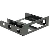 3,5'' drive naar 5,25'' slot montage frame (aluminium) / zwart