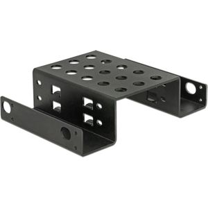 2x 2,5'' HDD/SSD naar 5,25'' slot montage frame / zwart